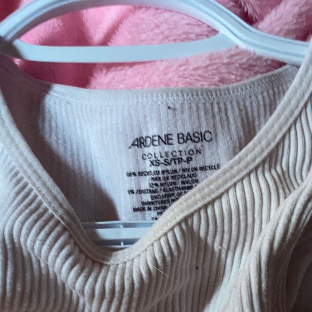 White Ribbed Tank Top - Picture 2 of 2